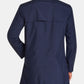 Tallia Men's Slim Fit Solid Packable Trench Coat Blue Size Size Large