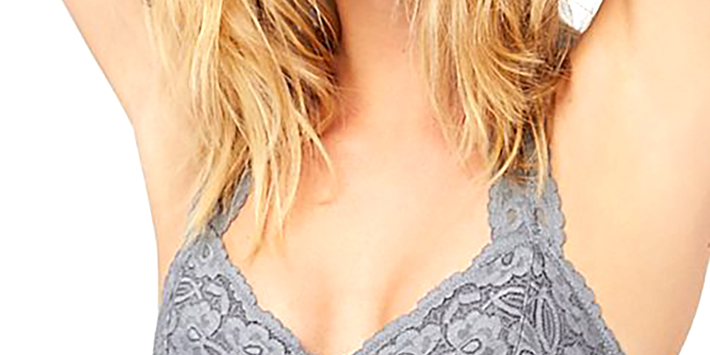 Free People Women's Halter Bralette Gray Size Medium