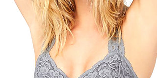 Free People Women's Halter Bralette Gray Size Medium