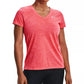 Under Armour Women's Twisted Tech V-Neck Shirt Pink Size X-Small