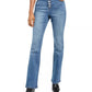 INC International Concepts Women's High Rise Button-Fly Bootcut Jeans Blue Size 2