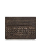John Varvatos Star Usa Men's Studded Leather Card Case Black Size Regular