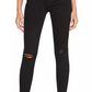 Hudson Jeans Women's Barbara High Waist Ripped Washed Black Skinny Jeans Black Size 31