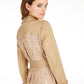 INC International Concepts Women's Long Lace Back Trench Coat Brown Size XL