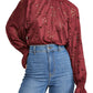 Free People Women's Olivia Lace Tee Red Size Medium