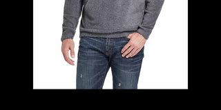Weatherproof Vintage Men's Long Sleeve Classic Fit Quarter-Zip Fleece Sweater Gray Size XXX-Large