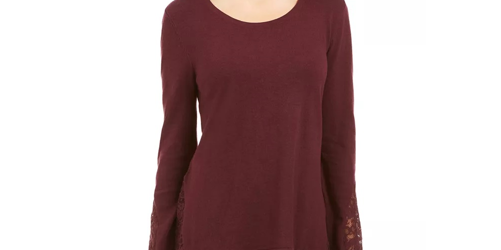 Style & Co Women's Layered Look Tunic Green Size X-Small