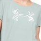 Under Armour Women's Graphic Script Logo Fashion Short Sleeve Crew Blue Size Medium