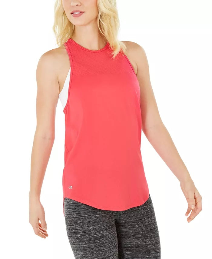 Ideology Women's Racerback Tank Top Pink Size Medium