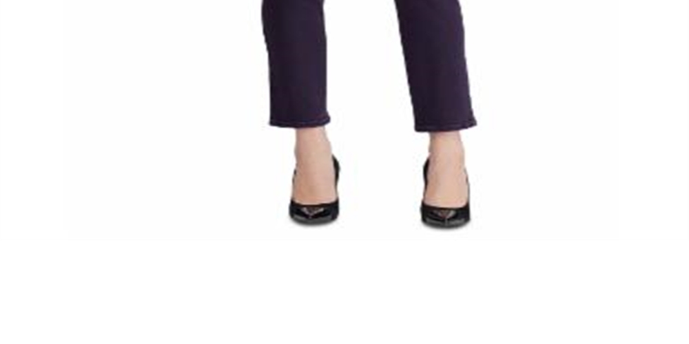 Ralph Lauren Women's Zippered Pocketed Ankle Straight Leg Jeans Purple Size 14