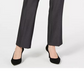 Style & Co Women's Tummy Control Straight Leg Pants Gray Size 14 Petite