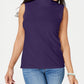 Karen Scott Women's Mock Neck Sleeveless Top Purple Size XX-Large