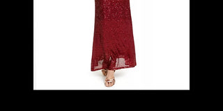 Jump Junior's Lace Up Back Sequin Dress Red Size 1/2