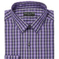Alfani Men's Alfatech Gingham Dress Shirt Purple Size 15/15.5-32/33