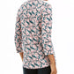 Charter Club Women's Floral Print Ruched V-Neck Blouse Pink Size X Large