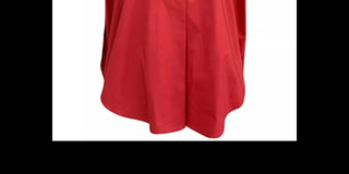 Alfani Women's Collared Sleeveless Blouse Red Size Large