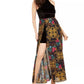 Thalia Sodi Women's Halter Printed Overlay Maxi Dress Black Size X-Small