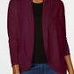 Karen Scott Women's Open Front Cardigan Brown Size Small