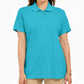 Karen Scott Women's Cotton Polo Top Blue Size Medium