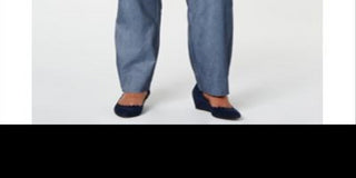 Charter Club Women's Plus Tummy Control High Rise Skinny Pants Blue Size 14W