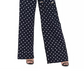 Tommy Hilfiger Women's Polka Dot Tie Waist Jumpsuit Blue Size 14
