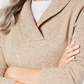 Karen Scott Women's Cotton Marled Shawl-Collar Sweater Brown Size Medium