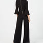 Calvin Klein Belted Bell-Sleeve Jumpsuit Black Size 10
