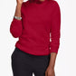 Karen Scott Women's Studded Mock Neck Sweater Red Size Medium