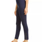JM Collection  Women's Side Hem Zip Leggings Blue Size Small