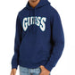 Guess Men's Logo Graphic Hoodie Blue Size XX-large