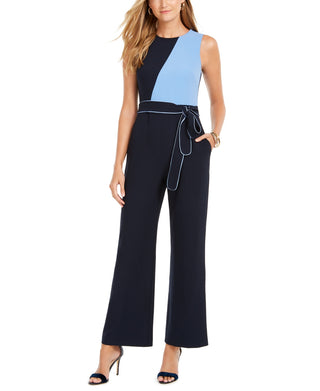 Vince Camuto Women's Colorblock Jumpsuit Blue Size 8