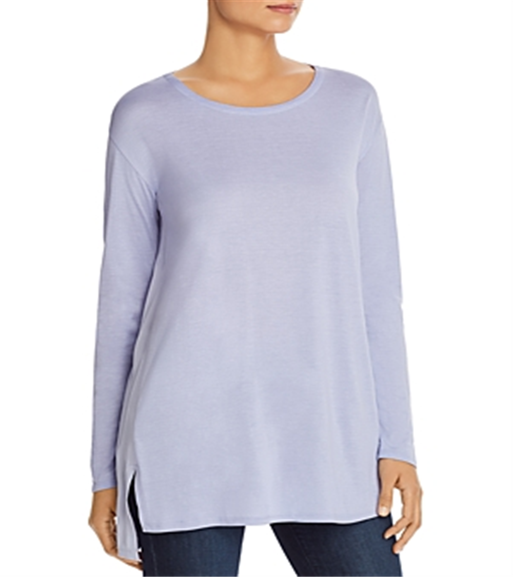 Eileen Fisher Women's Scoop Neck Tunic Blue Size Petite M