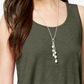Style & Co Women's Swing Tank Top Green Size Petite S