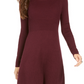 Style & Co Women's Ribbed Knit Sweater Dress Purple Size S