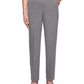 Alfred Dunner Women's Boardroom Straight Leg Pants Gray Size 18X4.5