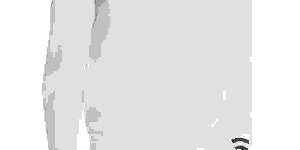 Karl Lagerfeld Paris Men's Paneled Logo Graphic Sweatshirt White Size Large