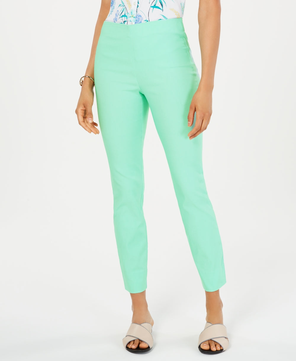 Charter Club Women's Chelsea Tummy Control Skinny Leg Ankle Pants Blue Size 6