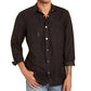 INC International Concepts Men's Faux Suede Shirt Black Size Medium
