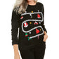 Karen Scott Women's Holiday Laundry Sweater Black Size Medium