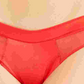 DKNY Women's Satin Bikini Underwear Red Size S