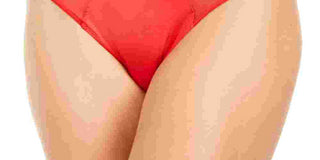 DKNY Women's Satin Bikini Underwear Red Size S