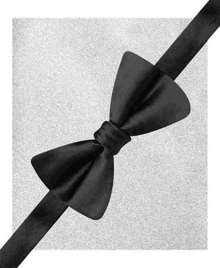 Alfani Men's Bow Tie & Pocket Square Set Black Size Regular