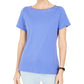 Karen Scott Women's Grommet Trim Top Purple Size Small