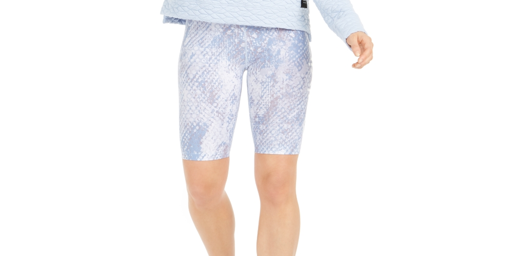 Calvin Klein Women's Performance Quilted Funnel Neck Top Gray Size X-Large