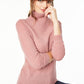 Charter Club Women's Cashmere Turtleneck Sweate Pink Size Petite Small