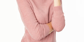 Charter Club Women's Cashmere Turtleneck Sweate Pink Size Petite Small