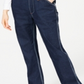 Dickies Girl Junior's Relaxed Leg Denim Overalls Blue Size Small