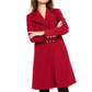 INC International Concepts Women's Seamed Ponte Knit Coat Red Size Medium