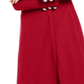 INC International Concepts Women's Seamed Ponte Knit Coat Red Size Medium