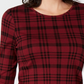 Charter Club Women's Cotton Plaid Top  Red Size XX-Large
